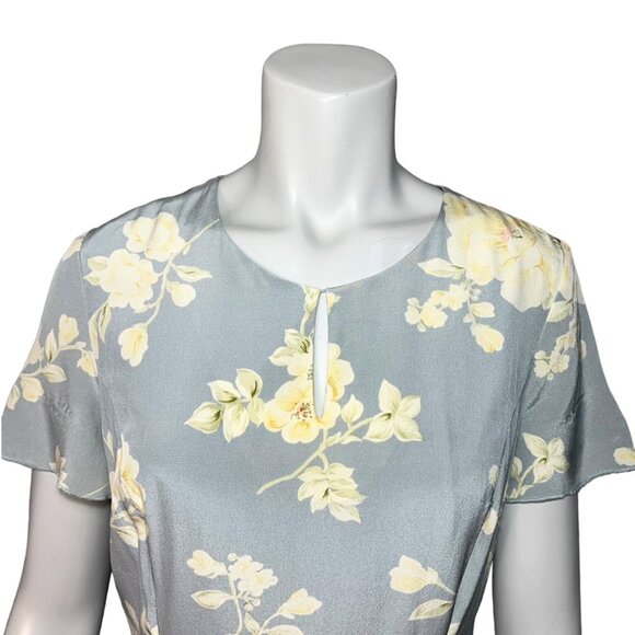 VINTAGE J. PETERMAN Silk Floral Dres - Picture 4 of 8